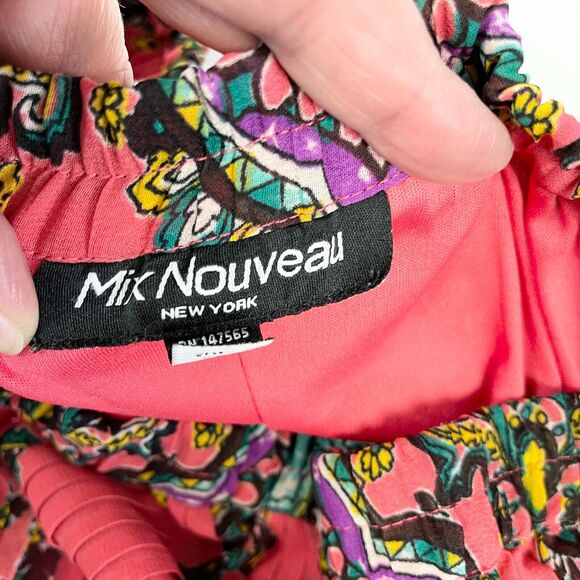 Mix Nouveau Maxi Skirt Womens Small Pleated Coquette Feminine Cottagecore Fairy - Picture 6 of 10